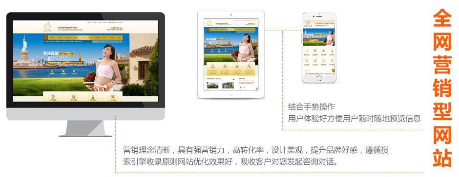 營(yíng)銷型網(wǎng)站用戶體驗(yàn)好方便用戶隨時(shí)隨地瀏覽信息